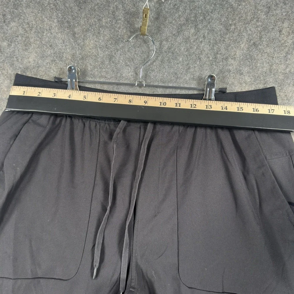 Lululemon Pants Mens 2XL Black Woven ABC Jogger Zip Pocket Ribbed Cuffs Athletic - Picture 3 of 13